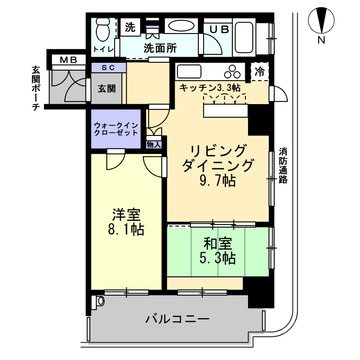 リーガルタワー船場 間取図・土地図