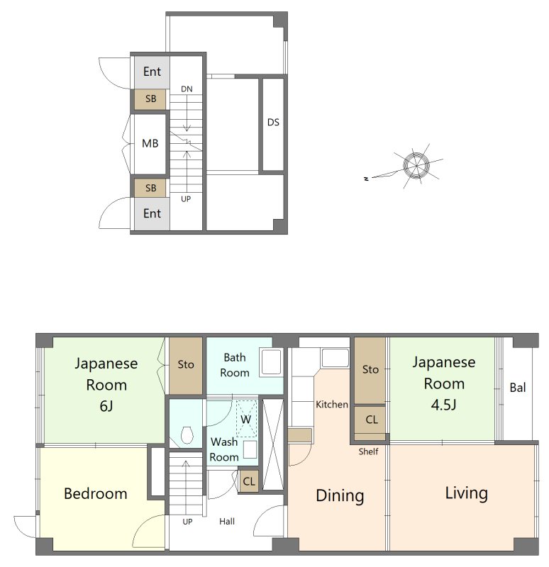 ワールドパレス 間取図・土地図