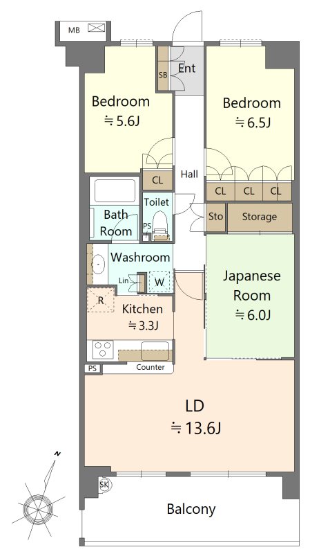 ハートビートベース横濱根岸 間取図・土地図