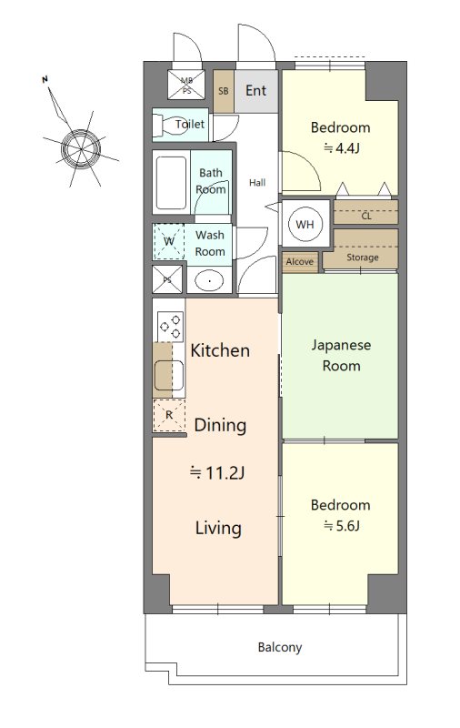 草加市　区分マンション 間取図・土地図
