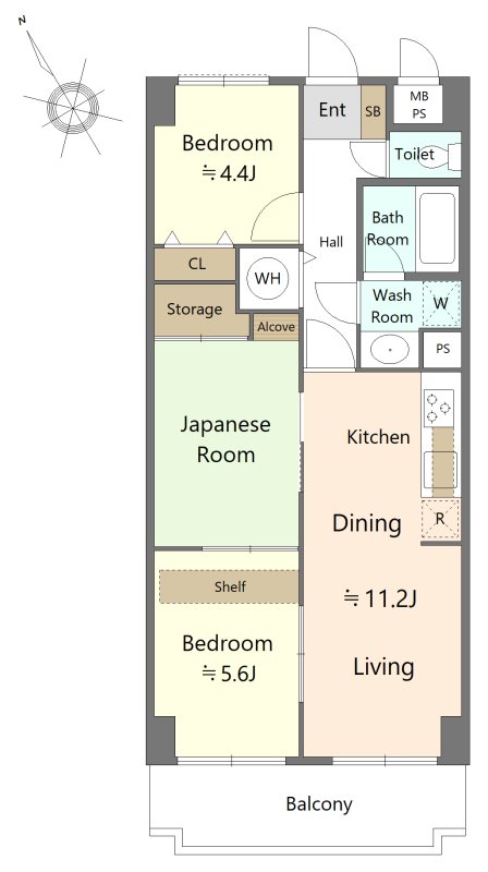 草加市　区分マンション 間取図・土地図