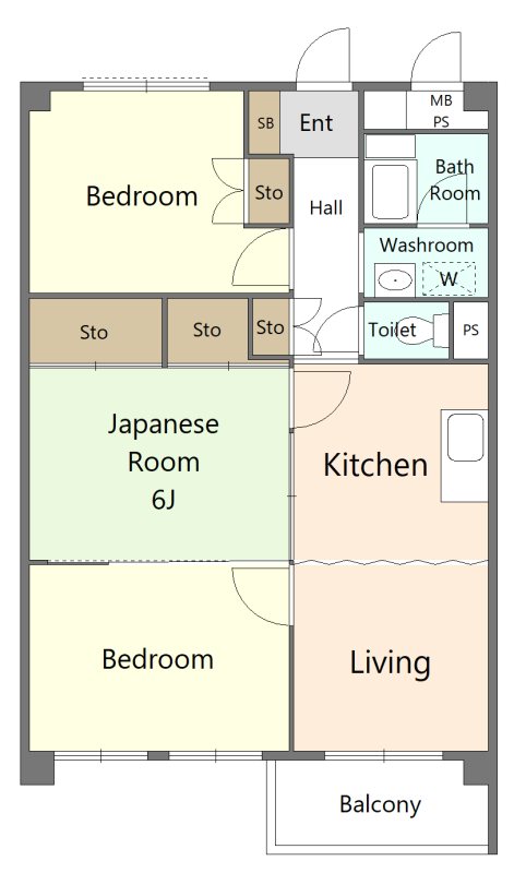 青葉区　区分マンション 間取図・土地図