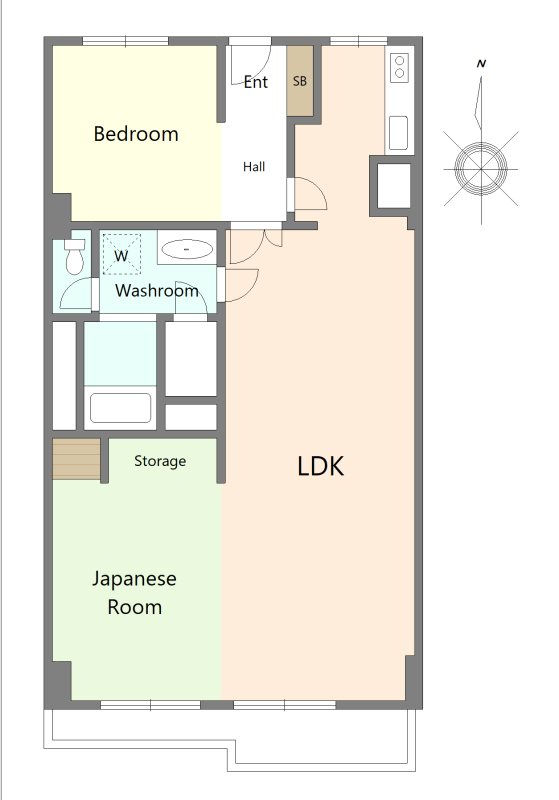 港区　区分マンション 間取図・土地図