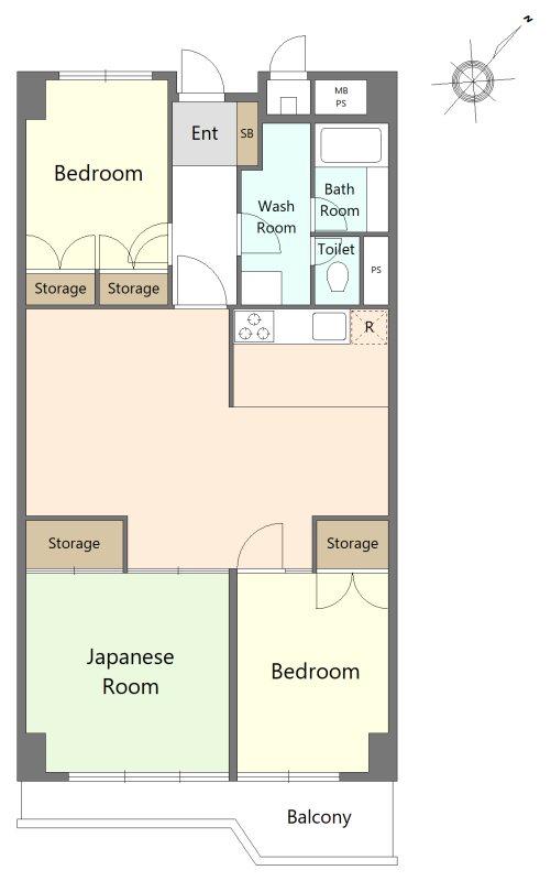 さいたま市南区　区分マンション 間取図・土地図