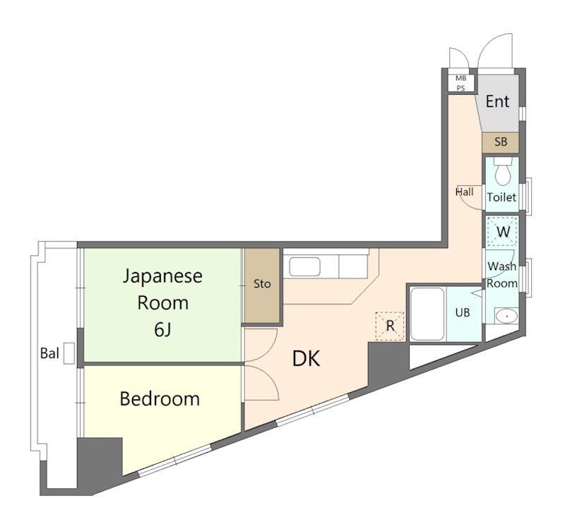 台東区　区分マンション 間取図・土地図