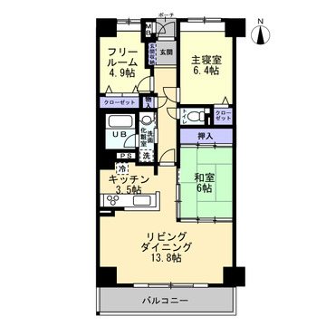 ガーデンコート河原町 間取図・土地図