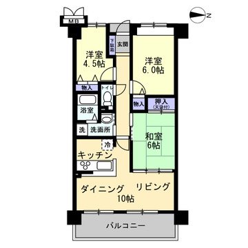 サーパス城東 間取図・土地図