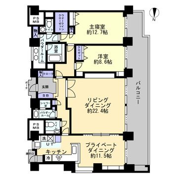 桜宮リバーシティ・ウォータータワープラザ 間取図・土地図