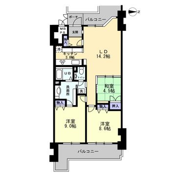 桜宮リバーシティコープ２１ 間取図・土地図
