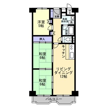 三国ハイツ 間取図・土地図