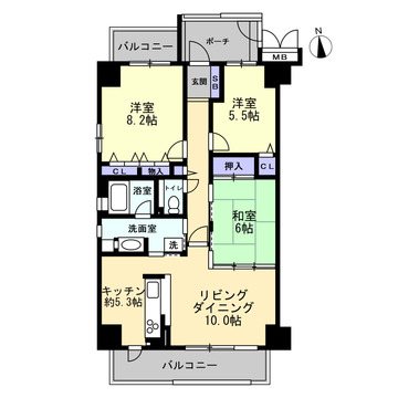 南海シティハイツ立売堀 間取図・土地図