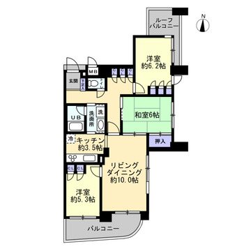 ライオンズマンション須磨マリンビュー 間取図・土地図