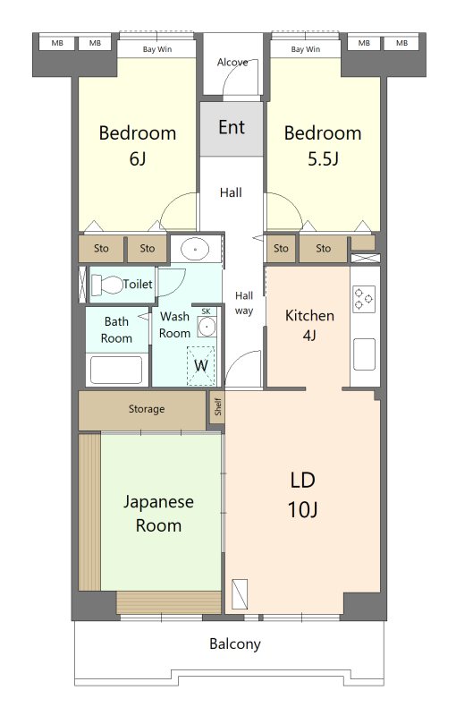 藤沢市　区分マンション 間取図・土地図