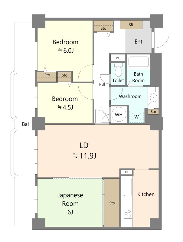 プラザ元加賀 間取図・土地図
