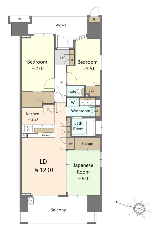 東京フロンティアシティ　パーク＆パークス 間取図・土地図