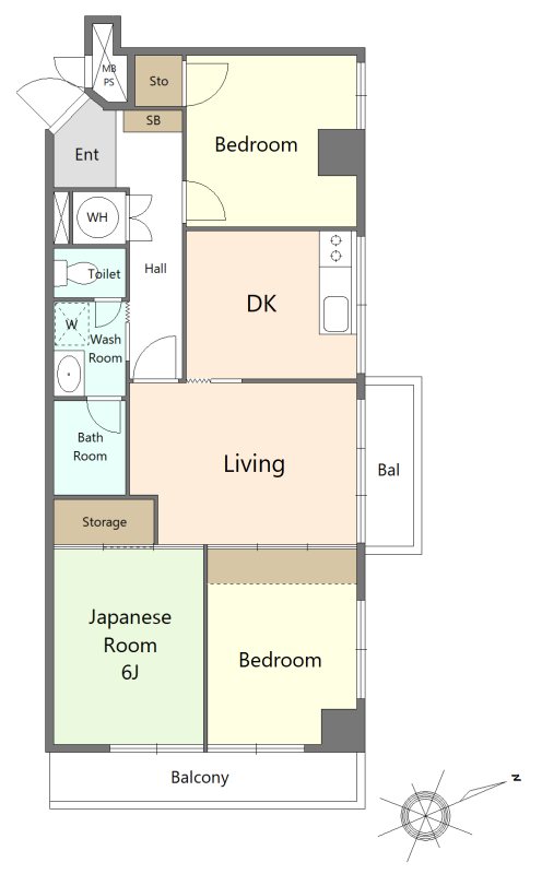 ライオンズマンション麻布十番 間取図・土地図