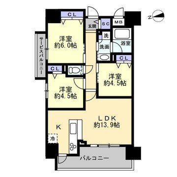 プレサンスロジェ上前津駅前 間取図・土地図