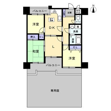 ライオンズマンション尾上町 間取図・土地図