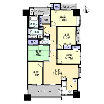 ビューパレス上小田井EAST 間取図・土地図