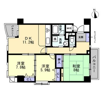 シティコーポ代官 間取図・土地図