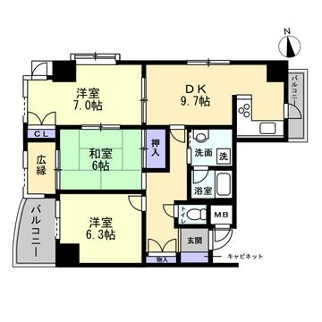 シティコーポ代官 間取図・土地図
