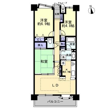 ダイアパレス鶴舞公園西 間取図・土地図