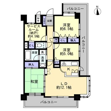 ライオンズマンション建中寺公園 間取図・土地図