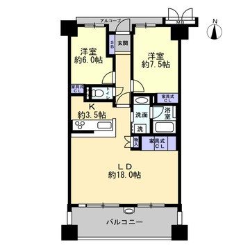 サーパス浅間町 間取図・土地図