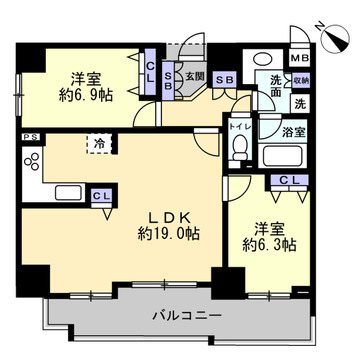 プレサンス覚王山D-STYLE 間取図・土地図