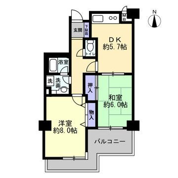 エスポア上前津 間取図・土地図