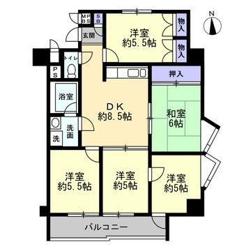 ライオンズマンション大須 間取図・土地図