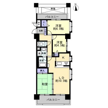 ライオンズマンション東別院第三 間取図・土地図