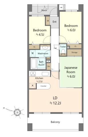 ドラゴンマンション藤沢弐番館 間取図・土地図