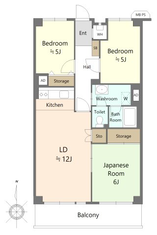東寺尾ハイツ 間取図・土地図