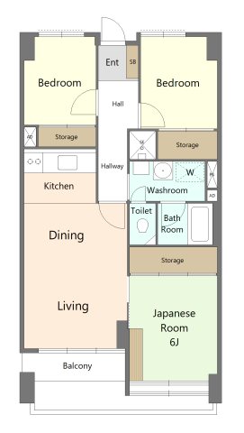 星和磯子マンション 間取図・土地図