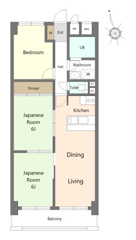 初穂マンション西台 間取図・土地図