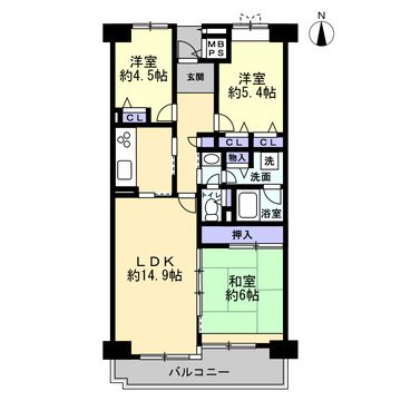 大阪府大阪市都島区友渕町１丁目 間取図・土地図