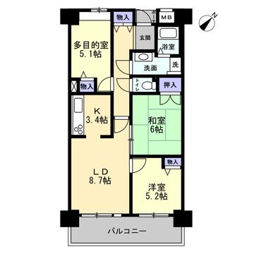 兵庫県神戸市長田区御蔵通２丁目 間取図・土地図