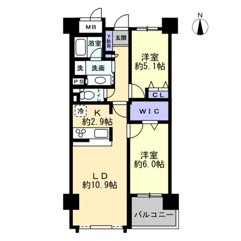 ファミール心斎橋EAST 間取図・土地図
