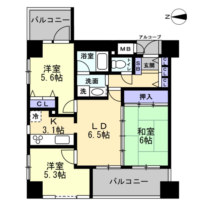 大阪府大阪市福島区福島３丁目 間取図・土地図