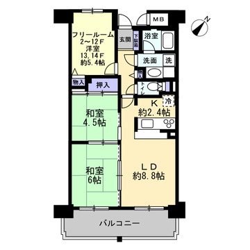 イトーピア阿倍野桃ヶ池公園 間取図・土地図