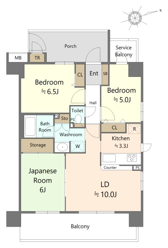 アーベントハイム大久保駅前 間取図・土地図