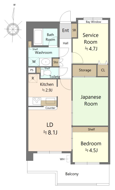 ライオンズマンション府中是政 間取図・土地図