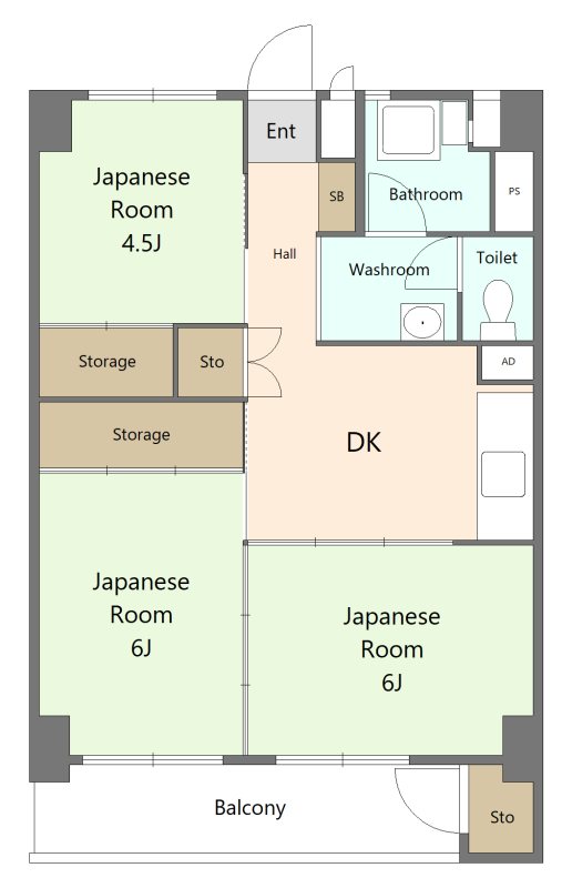 森町ビル 間取図・土地図
