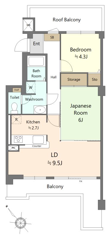 ルミナス武蔵藤沢 間取図・土地図