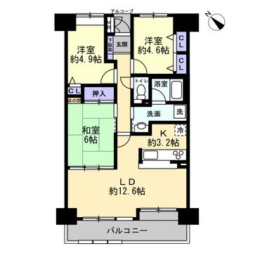 グラン・コート堺九間町 間取図・土地図