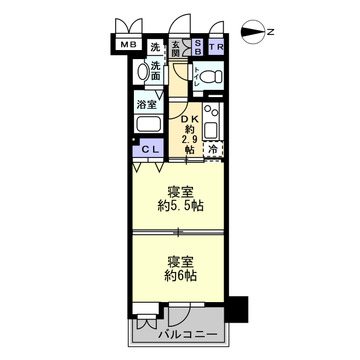 アリスタ四条西洞院 間取図・土地図