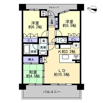 ネバーランド豊中ラディアンス 間取図・土地図