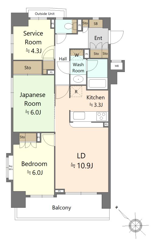 藤和シティホームズ巣鴨 間取図・土地図