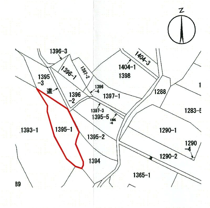 赤坂町 約55坪 間取図・土地図